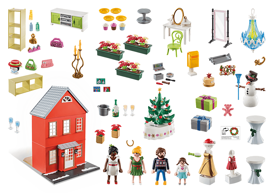 Calendrier de l'avent géant Noël en 70383 PLAYMOBIL® Calendrier De L Avent Playmobil Noel En Famille